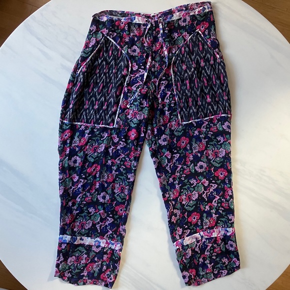 NWT Isabel Marant Lightweight Lined Floral Ryama Trousers 44 L XL 12 - Picture 1 of 6